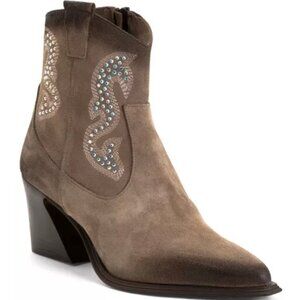 Emanuele Crasto Suede Leathe Western Booties